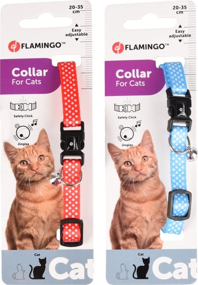 Flamingo Kattenhalsband Amira - Kattenhalsband - Assorti Multi-Color 20-35 Cm