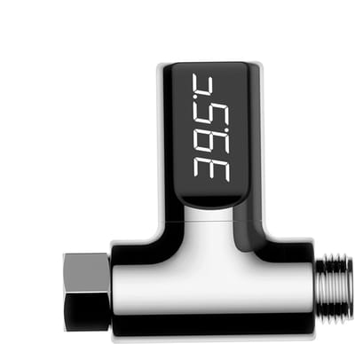 Douche Thermometer - Badmeter LED - Water Temperatuur - Direct Afleesbaar - 11.7 cm - Zilver