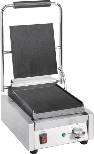 Buffalo Bistro Enkele Contactgrill Glad/glad DY996 - Horeca & Professioneel