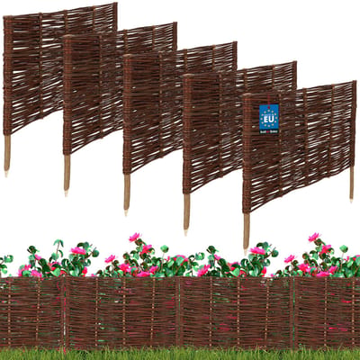 Kotarbau Palisade - Tuinhek - 60x40 cm - Natuurlijke Barrière - Rustiek Ontwerp