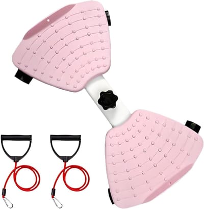 Draaibord Taille - Twist board trainingsbord - Thuis sporten - Met weerstandsbanden - 1 stuk - Roze