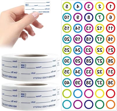 Verwijderbare diepvrieslabels - 1000 vellen voor koelkast, keuken en voorraadkast in huis of restaurant