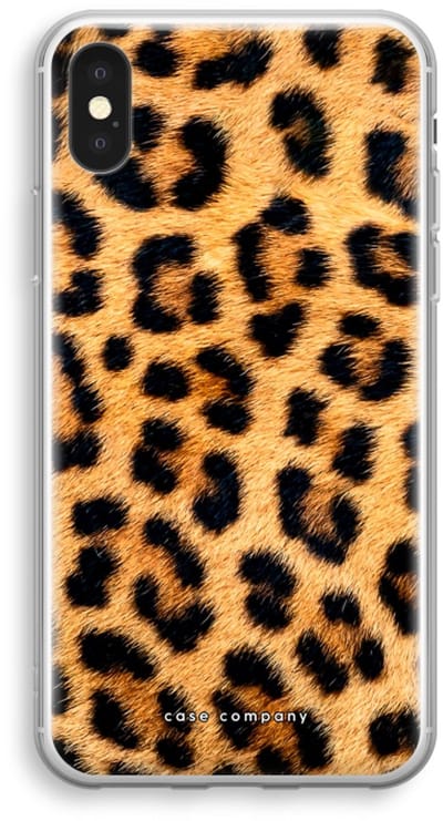 Case Company® - Hoesje geschikt voor iPhone XS hoesje - Luipaard - Soft Cover Telefoonhoesje - Bescherming aan alle Kanten en Schermrand