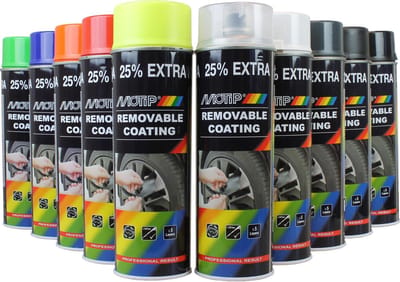 MoTip SprayPlast HOOGGLANS ZWART spuitbus 500ml