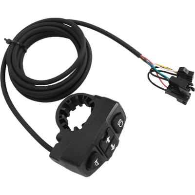 3-in-1 Elektrische Fiets Schakelaar Multifunctionele Koplamp Hoorn Knipperlicht Schakelaar voor Elektrische Scooter black