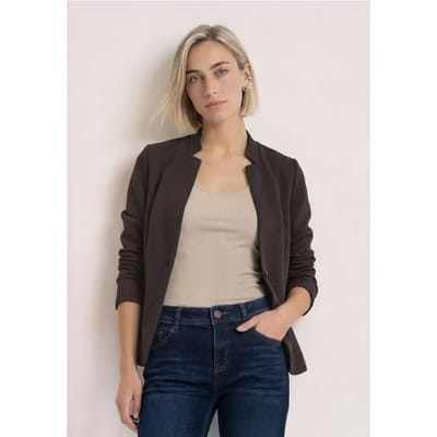 Blazer met reverskraag en structuur