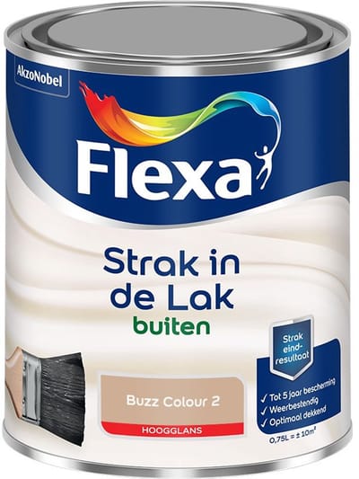 Flexa - Strak In De Lak Buitenlak Hoogglans - Buzz Colour 2 - Mengverf - 750 Ml
