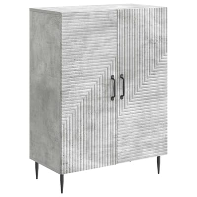 vidaXL - Dressoir - Betongrijs - 66 - x - 34,5 - x - 89,5 - cm - Bewerkt - hout