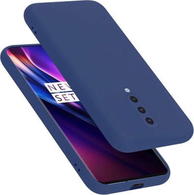 Cadorabo Hoesje geschikt voor OnePlus 8 in LIQUID BLAUW - Beschermhoes gemaakt van flexibel TPU silicone Case Cover