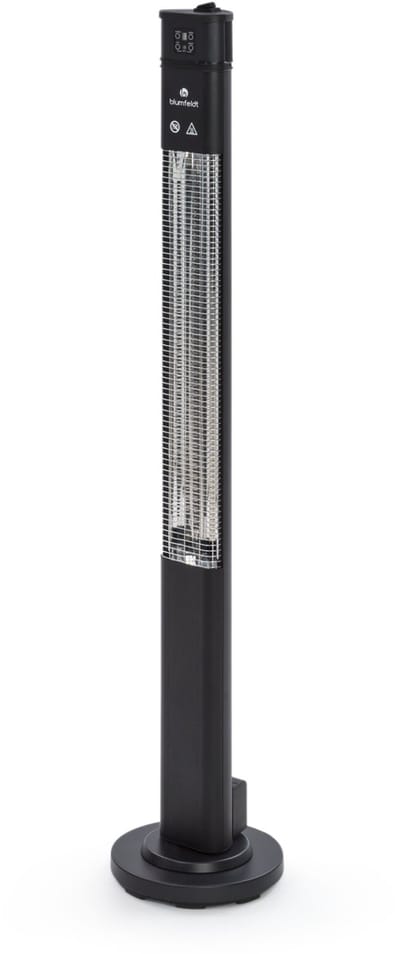 Klarstein Terrasverwarmer infraroodverwarming, stralingsverwarming voor binnen, infraroodverwarming, veilige elektrische verwarming met oscillatie, energiezuinige verwarming met IP44, 2000 watt - voor Terras voor Balkon - Afstandsbediening Timer