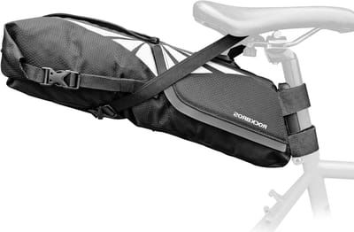 Fietszadeltas - Fietstas Uitbreidbaar - Fietstochten Organiseren - Volledig Waterdicht - 8 Liter - Zwart