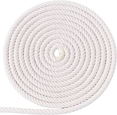Gedraaid Katoenen Touw 10mm 10m voor Macramé en Knutselen