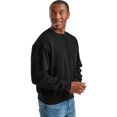 Fruit of the Loom Superkatoenen uniseks sweater voor volwassenen (Zwart)