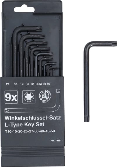 BGS Stiftsleutelset Torx T10 - T50 9 delig
