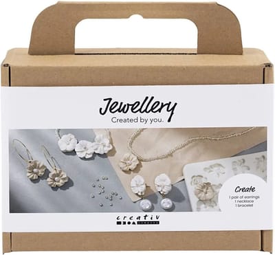 CC Mini Hobbyset Sieraden Oorbellen Armband en Halsketting met Bloemontwerp