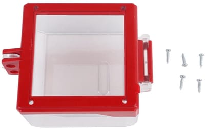Noodstop Afdekking - Veiligheidsslot - Onbedoelde Activering Voorkomen - Transparant Rood PC Materiaal - 1 Stuk - Transparant