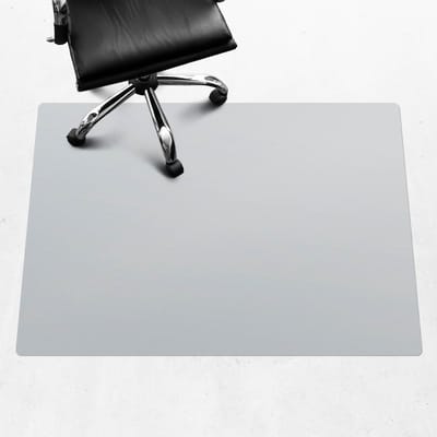 Wallfluent - Vloerbeschermer Mistig staal - 140x100 cm - Grijs Bureaustoel Vloerbeschermer - Rechthoekig - Motif Vloerbeschermer-Stoel Mat-Werkplekdecoraties - Pastel- en aardse kleuren