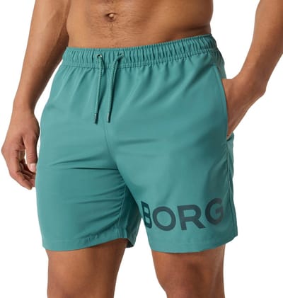 Björn Borg Zwembroek Heren Zwemshort Mannen - Blauw Blue Spruce - 100% Recycled Polyester - Maat S