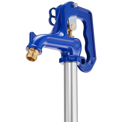 Robinet d'extérieur résistant au gel, Robinet extérieur antigel de 1595 mm avec profondeur d'enfouissement de 914,4 mm, Raccordement de tuyau G 3/4 , Poignée à levier + Volant, Sans plomb