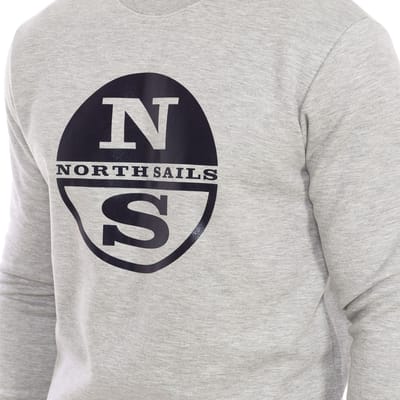 Sweater met lange mouwen en ronde hals 9024130 heren