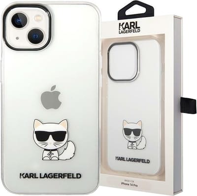Karl Lagerfeld Transparante TPU Smartphonehoesje voor iPhone 14 Plus - Bescherm Uw Telefoon en Geniet van Stijl.