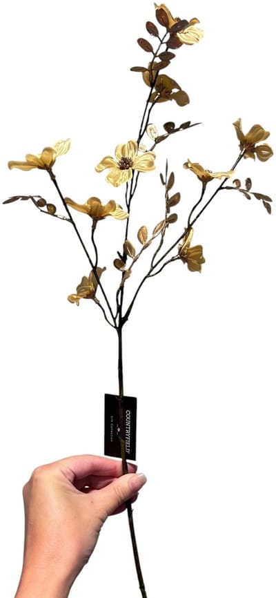 Countryfield Kunstbloem Cornus S geel