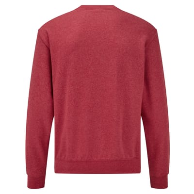 Fruit of the Loom Heren Klassiek Ingelegd Sweatshirt (Heide Rood)