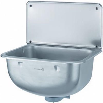 Ronde RVS Spoelbak voor Keuken of Bijkeuken met Achterwand