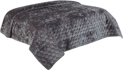 Unique Living Peggy - Bedsprei - Lits-jumeaux - 240x280 cm - Dark grey