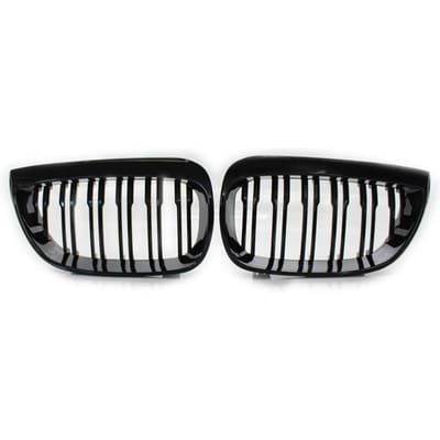 Paar Front Grille Grills Vervanging voor BMW 1 Serie E81 E87 2004-2007 Auto Styling Racing Grills zwart