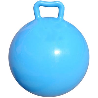 Pure Color Opblaasbare Stuiterende Bal Kinderen Springende Hop Bal met Handvat voor Volwassenen Kinderen Oefening blauw