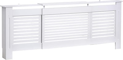 Verstelbare en Uitschuifbare Radiatorombouw - Wit MDF