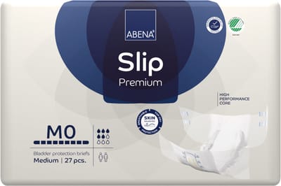 ABENA Incontinentie Slip Premium M0 - Eendelig Verband ter Bescherming van Zwaar Urineverlies en (dunne) Ontlasting - Perfecte Aansluiting door Flexibele Sluitstrips - 27 Stuks