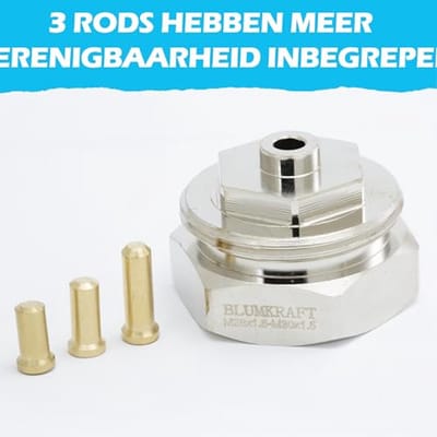 Radiatoradapter M28 x 1,5 naar M30 x 1,5 - Compatibel met intelligente thermostaatkoppen
