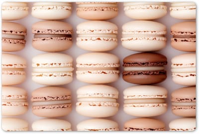 Placemats 45x30 cm - Placemat kunststof - 1 stuk - Macarons - Beige - Bruin - Borden onderleggers - Decoratie voor op tafel - Keuken tafeldecoratie accessoires - Vinyl onderlegger - Tafelversiering