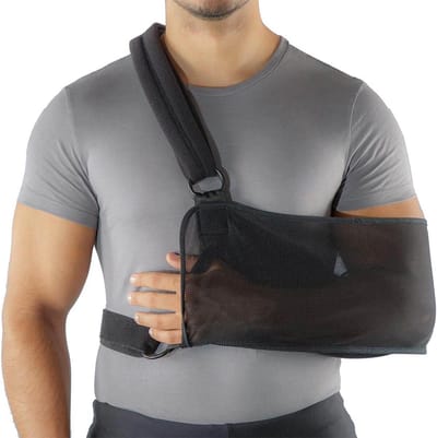 Mövibrace - Mitella - Arm sling - Schouder ondersteuning - Verstelbaar - Zwart - Maat S