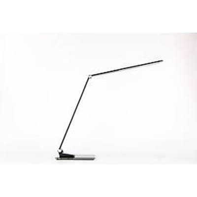Paperflow LED tafellamp Olga, 12 W, 400 lm, 3000-5000 K, 5 kleurstanden, 6-staps dimbaar, draaibaar, kantelbaar, USB, zwart