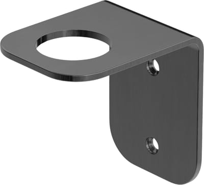 Owen & Finch RVS Zeepfleshouder Geborsteld Gun Metal | Brushed Gun Metal – PVD – Wandmodel – Ø 3 cm – Roestbestendig