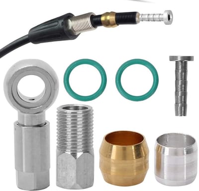 Dailygoods - Olive Schlauchadapter - Fietszubehör - Verbeter je fietsbeleving - Olijfgroen - Fietsaccessoire - Ideaal voor BH90 fietsen - 1 set