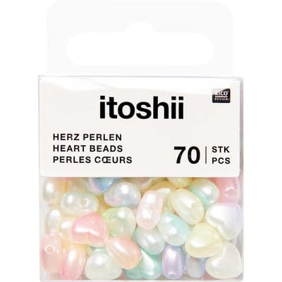 itoshii Kralen, Harten - Rainbow Pearl Mix