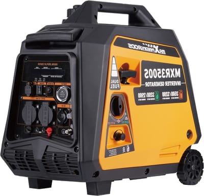 Inverter Generator – Stroomgenerator – Noodstroomaggregaat – Generator Op Gas – Benzine Generator – 3500 Watt Vermogen – Stille Dubbele Brandstof LPG/Benzine