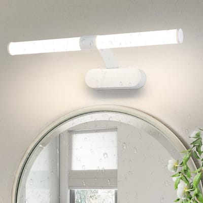 NETTLIFE LED Spiegellamp - badkamerlamp - wit - 40CM - Modern - 6W Badkamerlamp - IP44 Wandlamp - 4000K neutraal wit - voor kelder | keuken | badkamermeubel