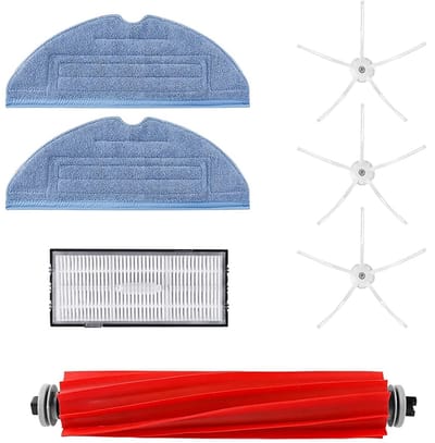 Accessoireset Robotstofzuiger - 7 Stuks Vervangonderdelen - Inclusief HEPA-filter en Moppen - ShopVlot