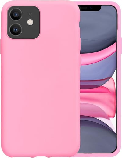 Hoesje - Geschikt voor Apple iPhone 11 - Sterk & Shockproof - Hoes Cover - Siliconen Case - Telefoonhoesjes - Lichtroze