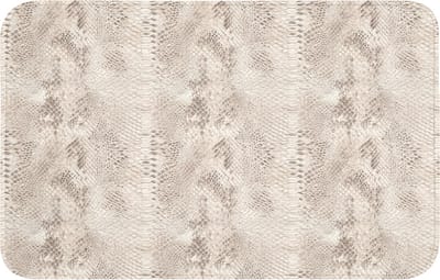 Badmat 80x50 cm - Antislip - Slang - Patroon - Beige - Badmatten voor badkamer - Badkamermat - Douchemat - Badkamer mat