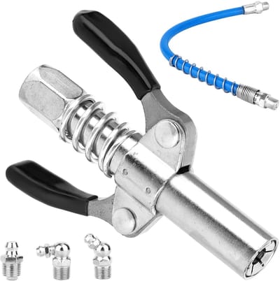 Jhubersproducts - Grease Spray Connector - 30 cm Slang - Inclusief 3 Nozzles - Geschikt voor 10000 PSI - Onderhoud en Smering - Professioneel Gebruik