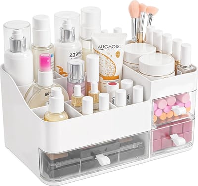 Make-up Opslag Organizer met 3 Doorzichtige Lades - Cosmetica Display Kast voor Sieraden en Haar Accessoires