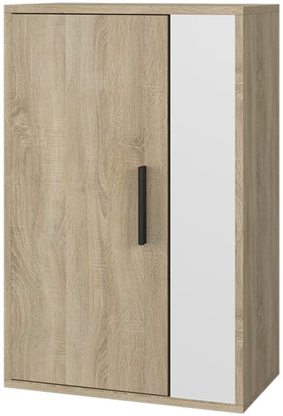 Vicco Berno Wandkast – 50.1 x 78.4 cm met 2 compartimenten Sonoma/Wit