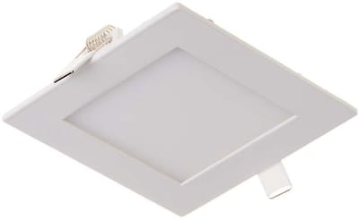 LED inbouwspot vlak LED inbouwpaneel LED plafondlamp wit, aluminium, 3W 130lm warm wit, LxBxH 8,4x8,4x1,2cm