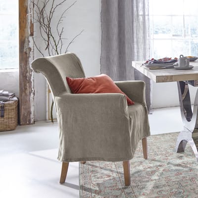 LOBERON Fauteuil Amherst grijsblauw